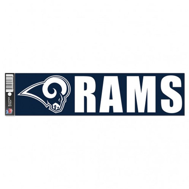 Calcomanía de Los Angeles Rams, estilo tira para parachoques de 3 x 12 pulgadas