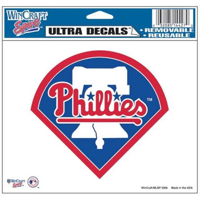 Calcomanía de los Philadelphia Phillies de 5 x 6 pulgadas en color ultra