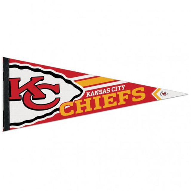 Banderín de los Kansas City Chiefs de 12 x 30, estilo premium