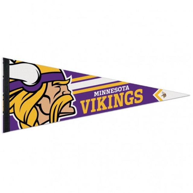 Banderín de los Minnesota Vikings de 12 x 30, estilo premium