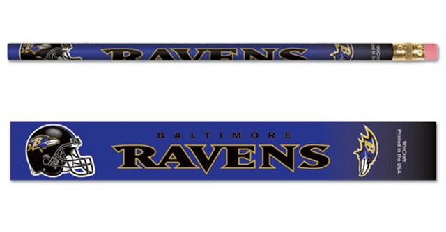 Paquete de 6 lápices de los Baltimore Ravens