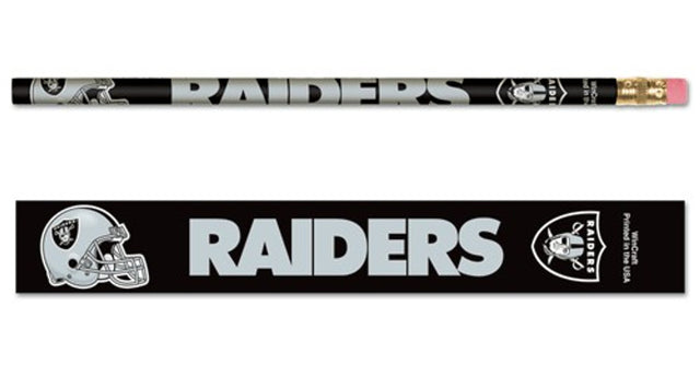 Paquete de 6 lápices de los Raiders de Las Vegas