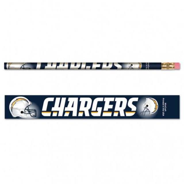 Paquete de 6 lápices de Los Angeles Chargers