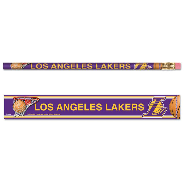 Paquete de 6 lápices de Los Angeles Lakers