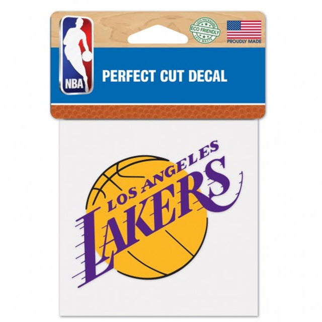 Calcomanía de Los Angeles Lakers 4x4 Color de corte perfecto
