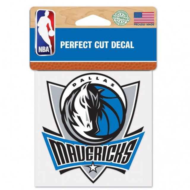 Calcomanía de los Dallas Mavericks 4x4 con corte perfecto y color