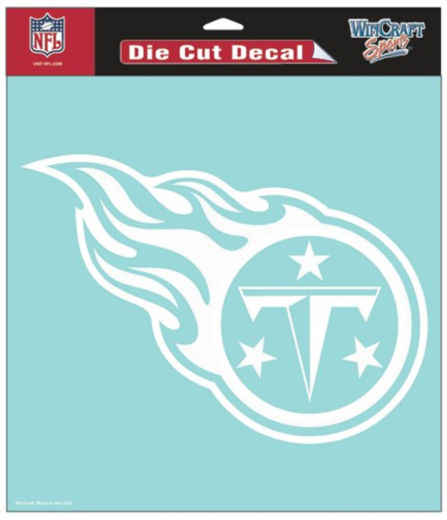 Tennessee Titans Decal 8x8 Perfect Cut White