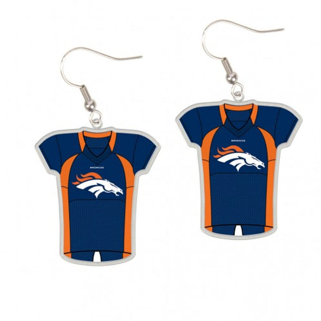 Pendientes estilo camiseta de los Denver Broncos