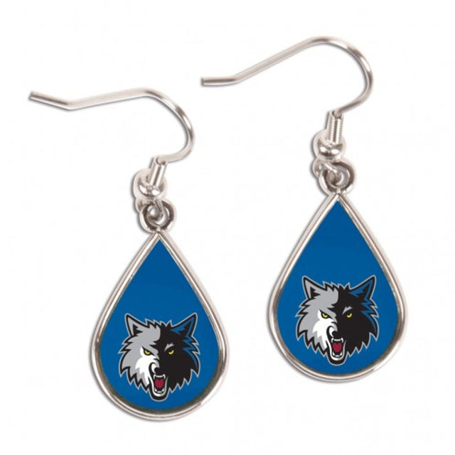 Pendientes de los Minnesota Timberwolves con forma de lágrima