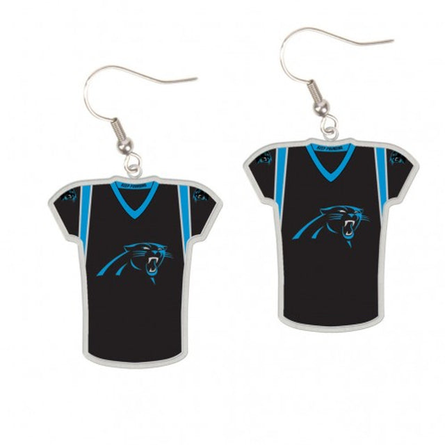 Pendientes estilo camiseta de los Carolina Panthers