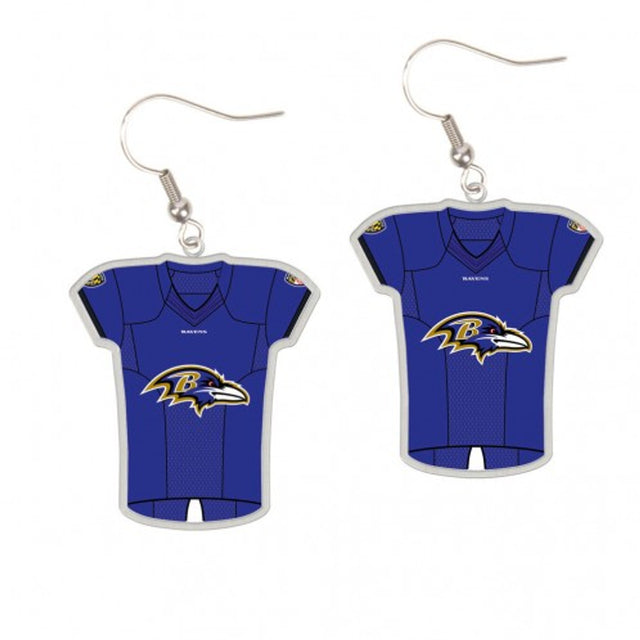 Pendientes estilo camiseta de los Baltimore Ravens