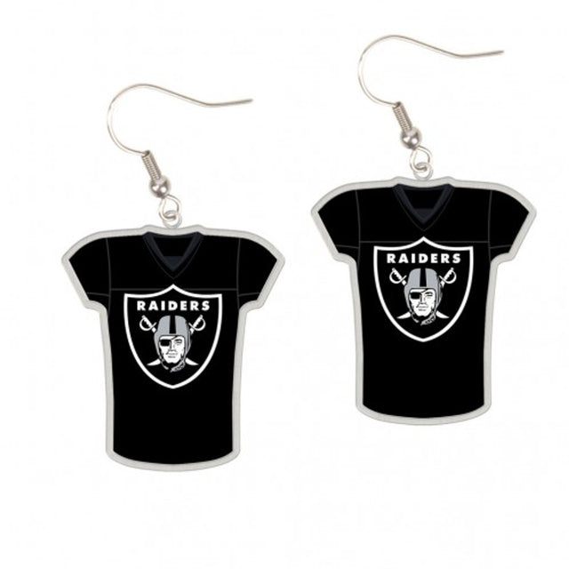Pendientes estilo camiseta de los Raiders de Las Vegas