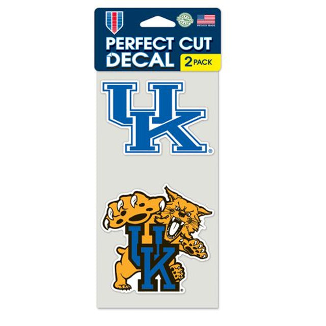 Juego de 2 calcomanías troqueladas de Kentucky Wildcats