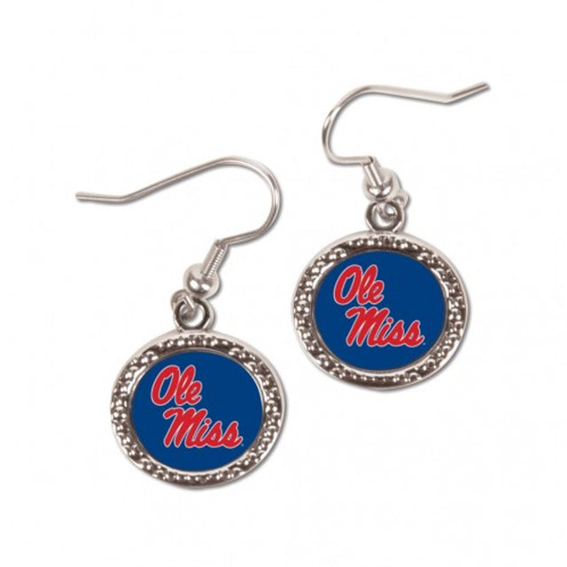 Pendientes estilo redondo de Mississippi Rebels