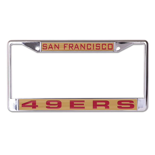 San Francisco 49ers License Plate Frame Inlaid Style