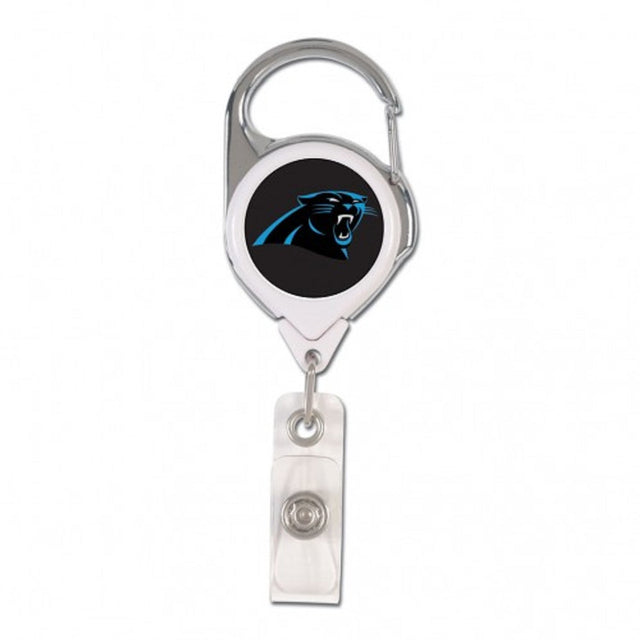 Porta credencial retráctil premium de Carolina Panthers