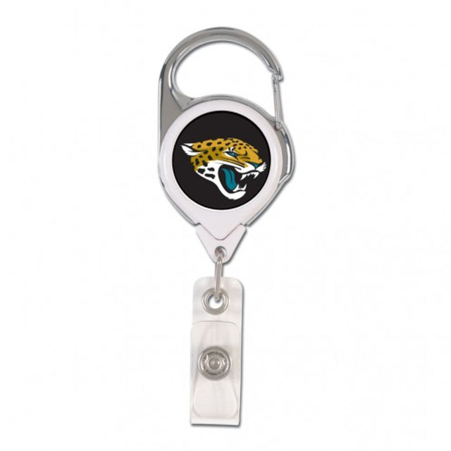 Porta credencial retráctil premium de los Jacksonville Jaguars