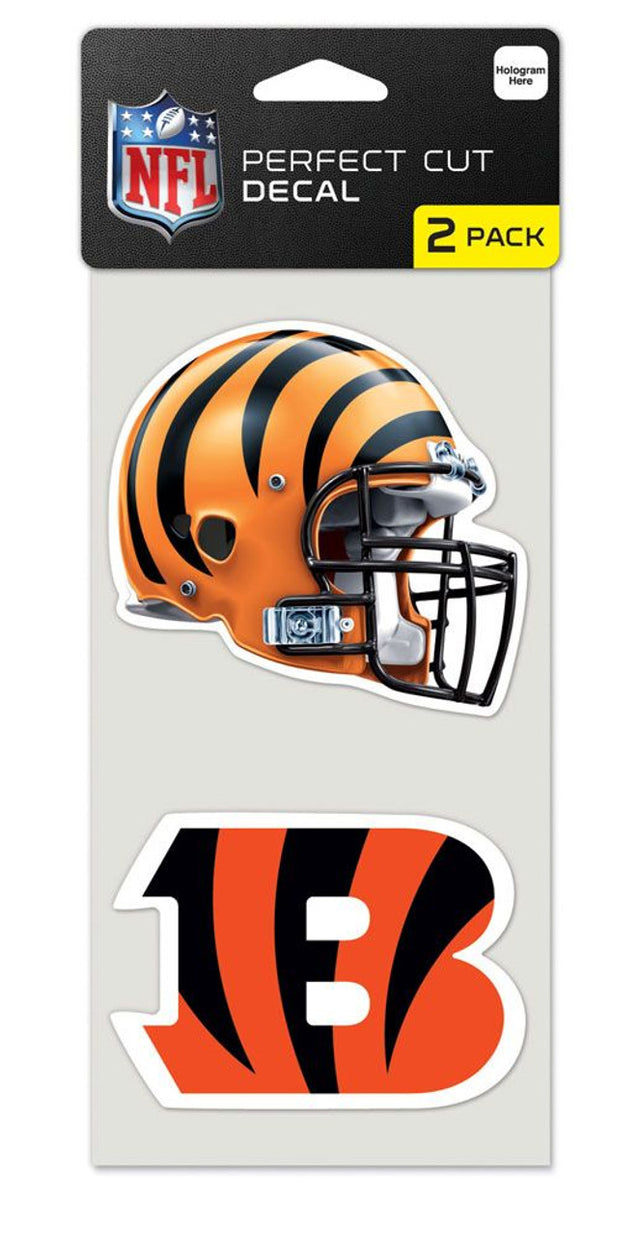 Juego de 2 calcomanías troqueladas de los Cincinnati Bengals