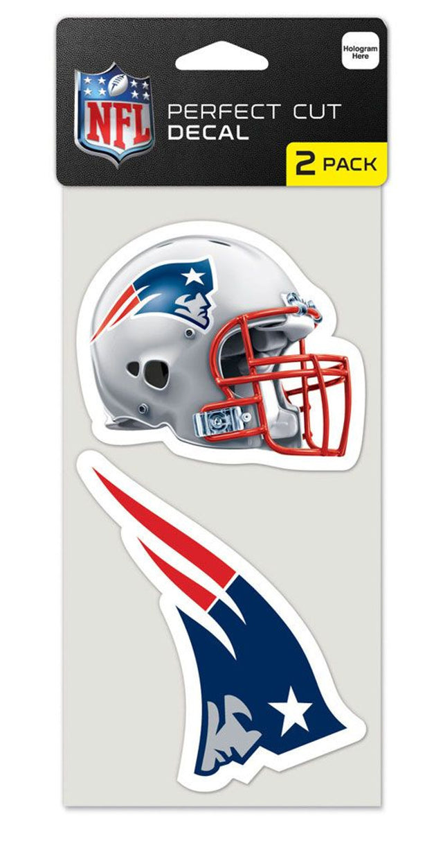 Juego de 2 calcomanías troqueladas de los New England Patriots
