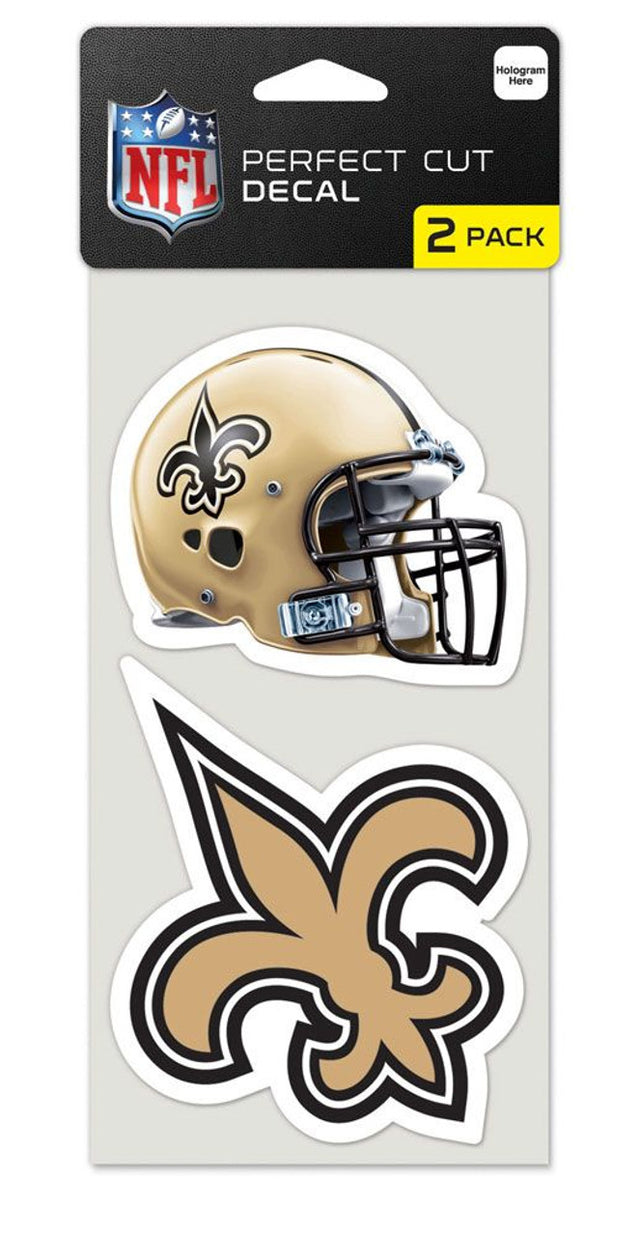 Juego de 2 calcomanías troqueladas de los New Orleans Saints