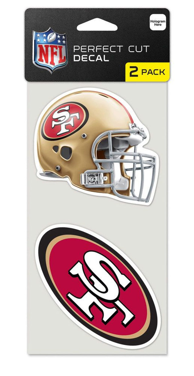 Juego de 2 calcomanías troqueladas de los San Francisco 49ers