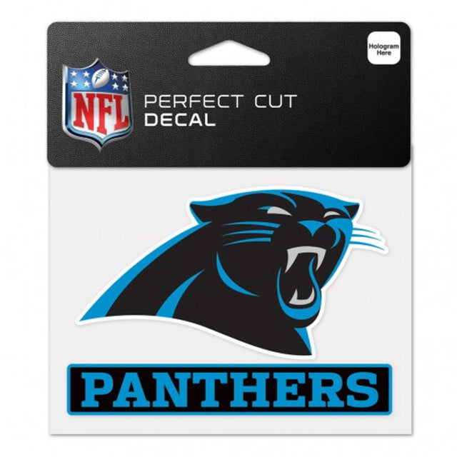 Calcomanía de los Carolina Panthers de 4,5 x 5,75 pulgadas, corte perfecto en color