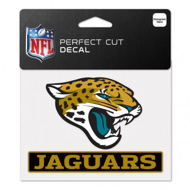 Calcomanía de los Jacksonville Jaguars de 4,5 x 5,75 pulgadas, corte perfecto en color