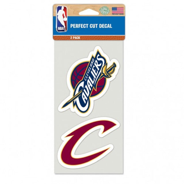 Juego de 2 calcomanías troqueladas de los Cleveland Cavaliers
