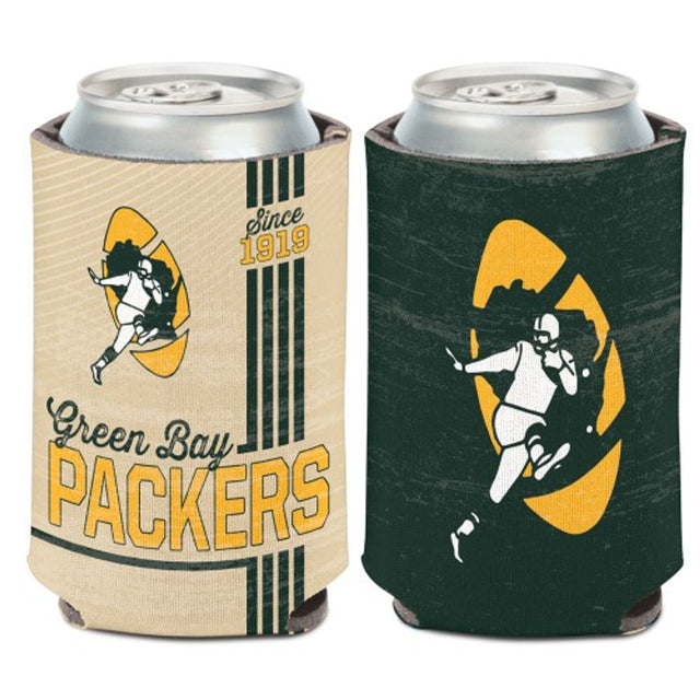 Enfriador de latas de los Green Bay Packers, diseño vintage