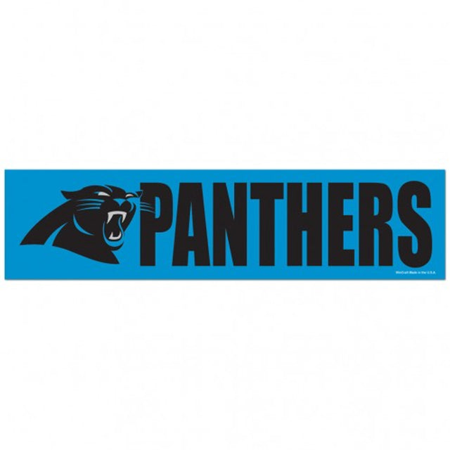 Calcomanía de Carolina Panthers de 3 x 12 pulgadas, estilo tira para parachoques