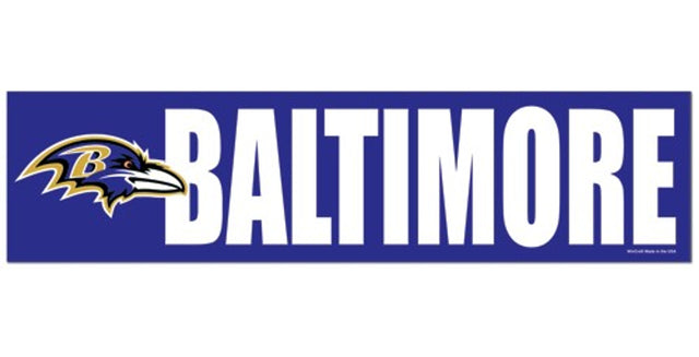 Calcomanía para parachoques de los Baltimore Ravens