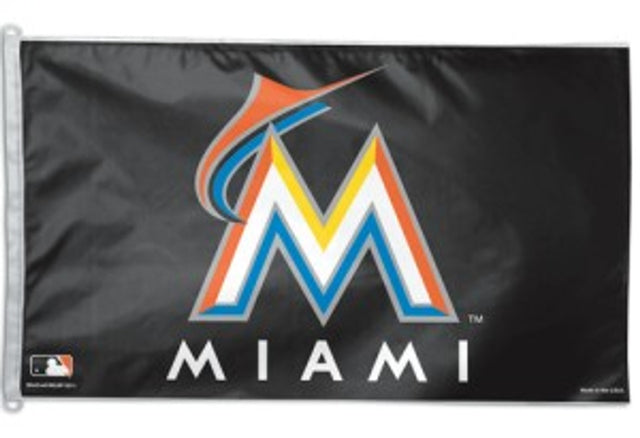 Bandera de los Miami Marlins de 3 x 5 pulgadas