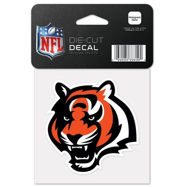 Calcomanía de Cincinnati Bengals 4x4 Color de corte perfecto