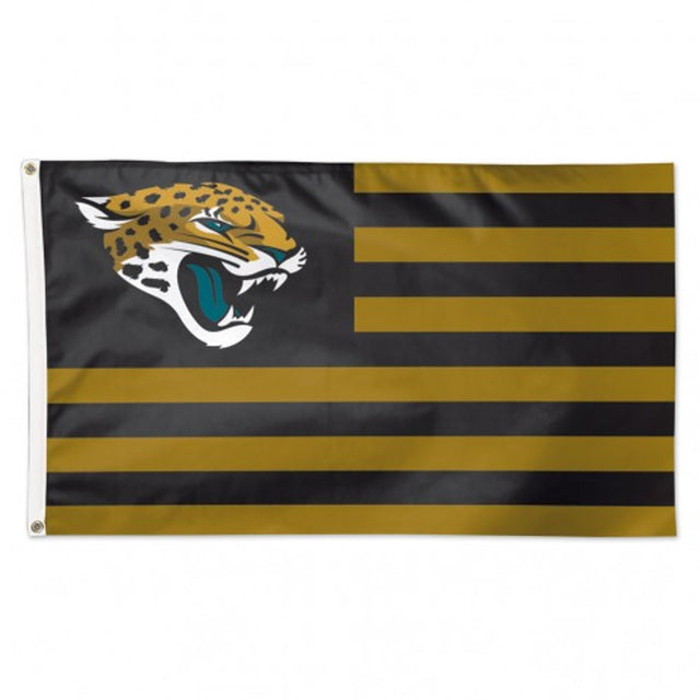 Bandera de los Jacksonville Jaguars de 3 x 5 pulgadas con diseño americano de lujo