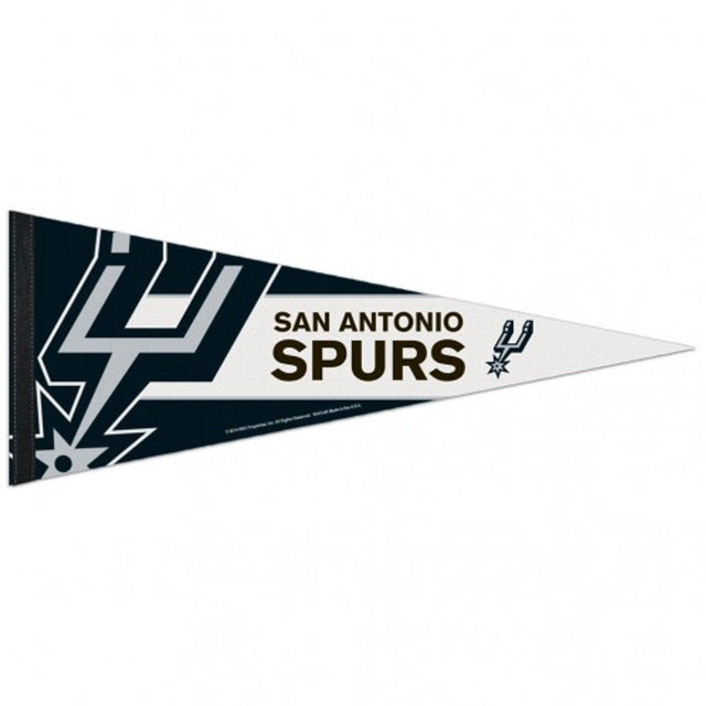 Banderín de los San Antonio Spurs de 12 x 30, estilo premium