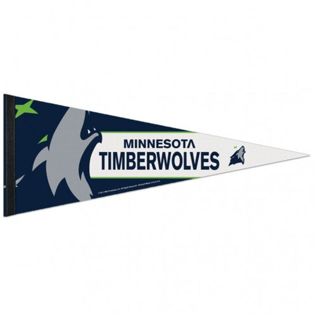 Banderín de los Minnesota Timberwolves de 12 x 30, estilo premium