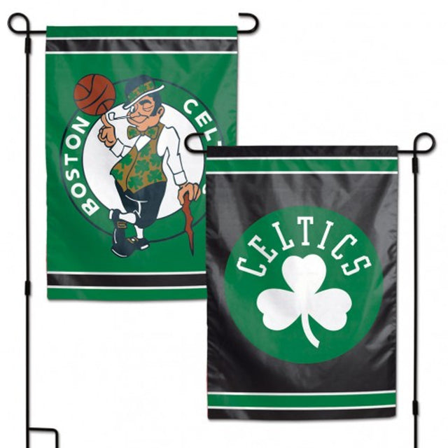 Bandera de los Boston Celtics de 12 x 18 pulgadas, estilo jardín, de 2 lados