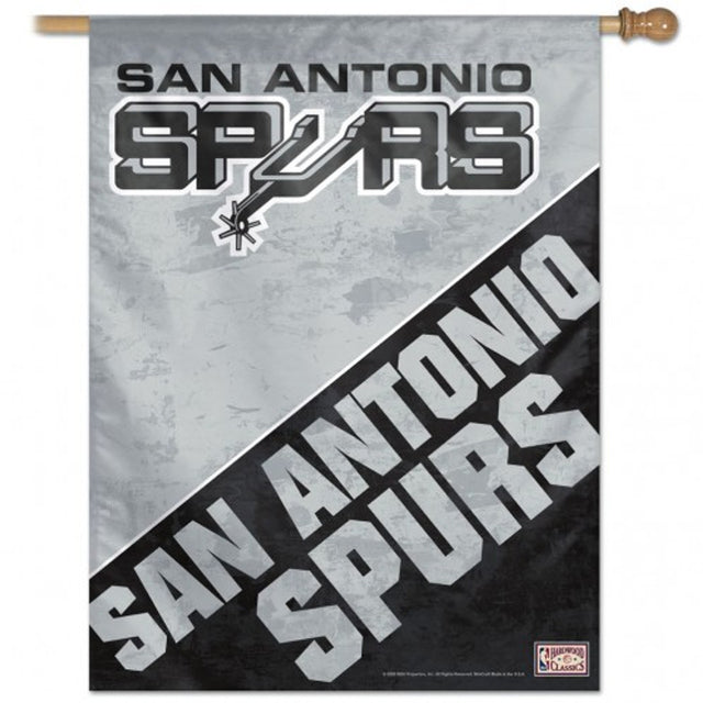 Banner vertical de los San Antonio Spurs de 28 x 40 pulgadas