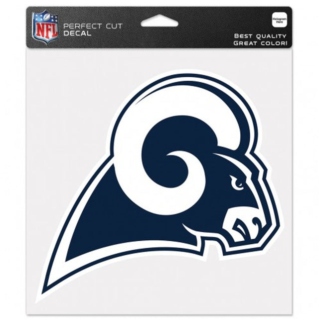 Calcomanía de Los Angeles Rams de 8 x 8 pulgadas, color de corte perfecto