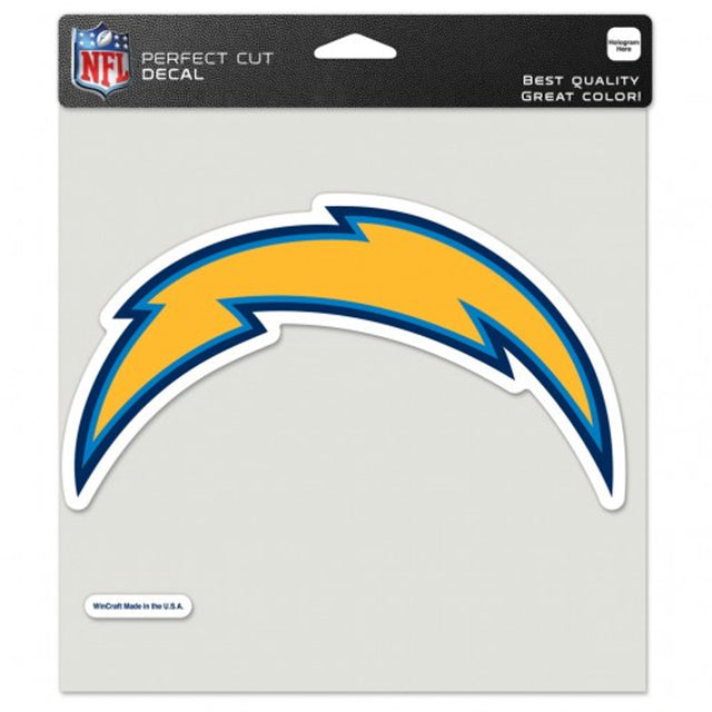 Calcomanía de Los Angeles Chargers de 8 x 8 pulgadas, corte perfecto y color