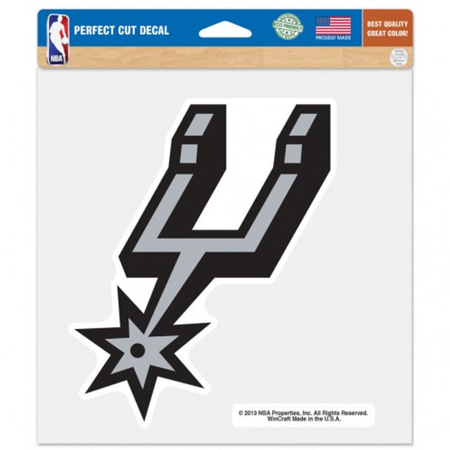 Calcomanía de los San Antonio Spurs troquelada de 8 x 8 pulgadas