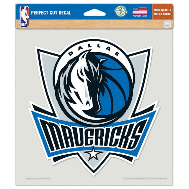 Calcomanía de los Dallas Mavericks de 8 x 8 pulgadas troquelada en color