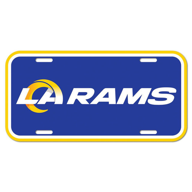 Matrícula de plástico de Los Angeles Rams