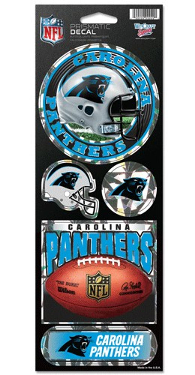 Pegatinas de los Carolina Panthers Prismatic