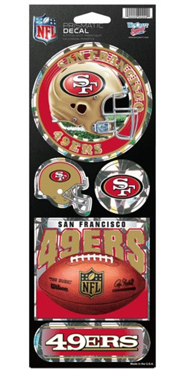 Pegatinas de los San Francisco 49ers Prismatic