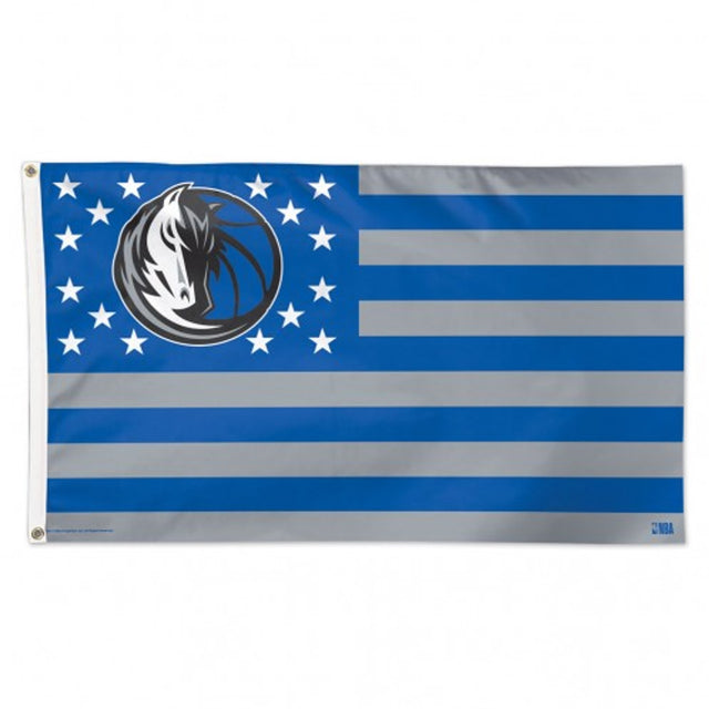 Bandera de los Dallas Mavericks de 3 x 5 pulgadas, estilo de lujo, diseño de estrellas y rayas