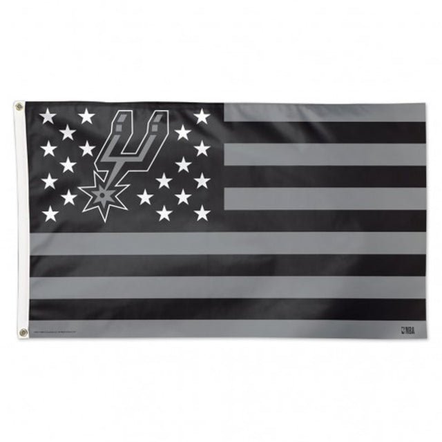 Bandera de los San Antonio Spurs de 3 x 5 pulgadas, estilo de lujo, diseño de estrellas y rayas