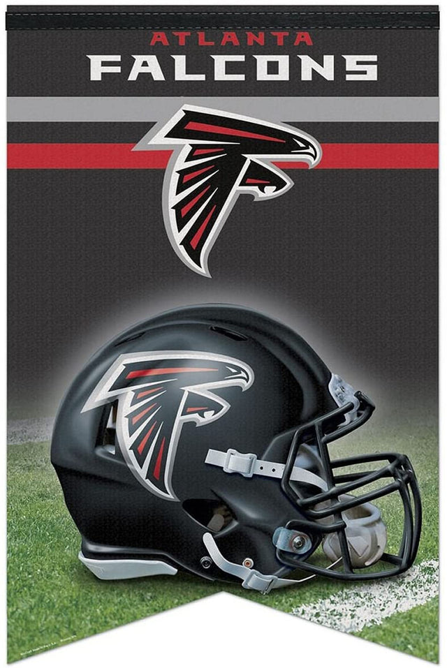 Banderín de fieltro de primera calidad estilo banderín de 17 x 26 de los Atlanta Falcons