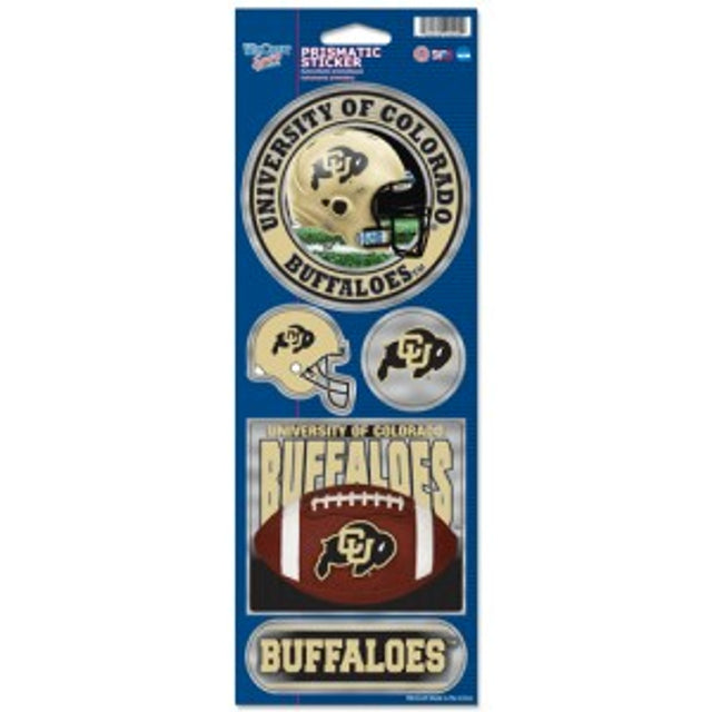 Pegatinas prismáticas de los Colorado Buffaloes