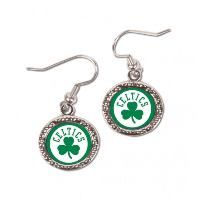 Pendientes de los Boston Celtics de estilo redondo